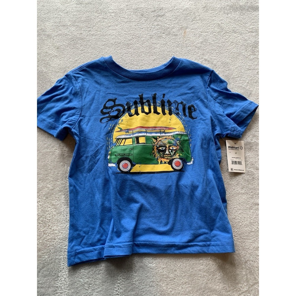 Sublime Summer Tour Graphic Blue Short Sleeve T-Shirt 5T Toddler New With Tags